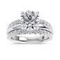 14K White Gold 4 Ct.Tw. Labgrown Diamond Round Shape Engagement Ring