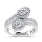 14K White Gold 1 1/2 Ct.Tw. Labgrown Diamond Fashion Ring