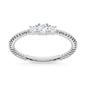 10K White Gold Lab Grown Diamond 1/6 Ct.Tw. Fashion Ring