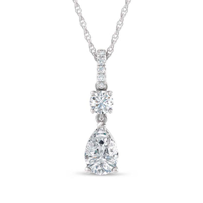 14K White Gold Lab Grown Diamond 1 1/3 Ct.Tw. Fashion Pendant