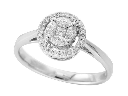 EFFY 18K WHITE GOLD  RING