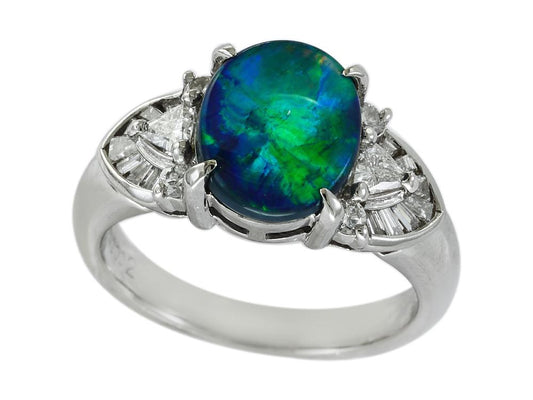 EFFY PLATINUM ,OPAL RING