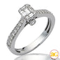 14KW 0.50CTW BAGUETTE DIAMOND BRIDAL RING