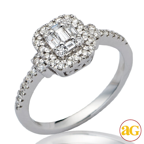 14KW 0.50CTW BAGUETTE DIAMOND BRIDAL RING - SINGLE