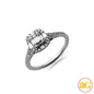 14KW 0.55CTW BAGUETTE DIAMOND BRIDAL RING WITH HAL