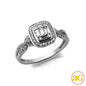 14KW 0.60CTW BAGUETTE DIAMOND BRIDAL RING WITH HAL