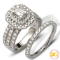 14KW 2.25CTW BAGUETTE DIAMOND BRIDAL SET - DOUBLE