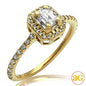 14KY 0.75CTW BAGUETTE DIAMOND BRIDAL RING