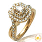 14KY 1.00CTW BAGUETTE DIAMOND BRIDAL RING -TWISTED
