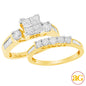 10KY 1.00CTW QUAD HEAD BRIDAL SET