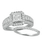 14KW 1.50CTW DIAMOND BRIDAL SET