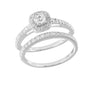 14KY 1.00CTW DIAMOND BRIDAL SET