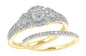 14KY 1.00CTW DIAMOND BRIDAL SET [0.33CT CTR]