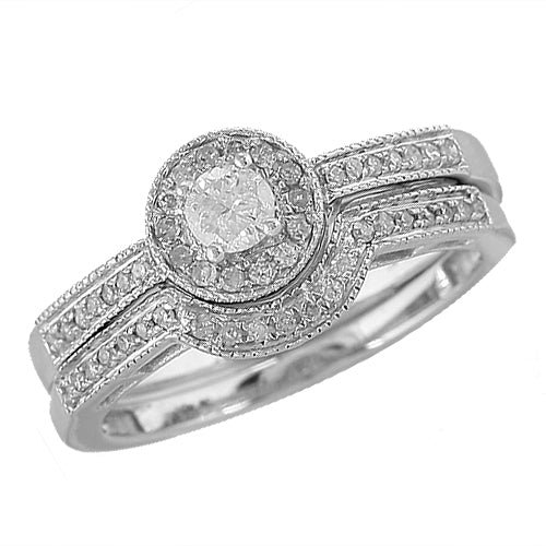 10KW 0.50CTW DIAMOND BRIDAL SET