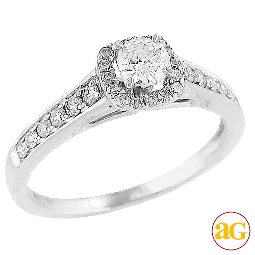 14KW 0.65CTW DIAMOND BRIDAL RING [0.28CT CTR]