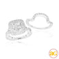 14KW 2.00CTW QUAD HEAD (PC) BRIDAL SET