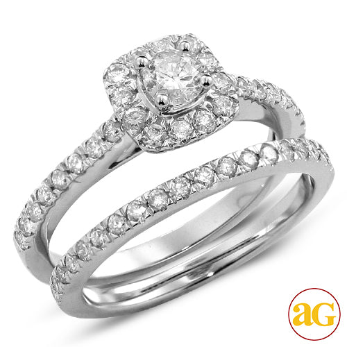 14KW 1.00CTW DIAMOND BRIDAL SET [0.25CT CENTER]