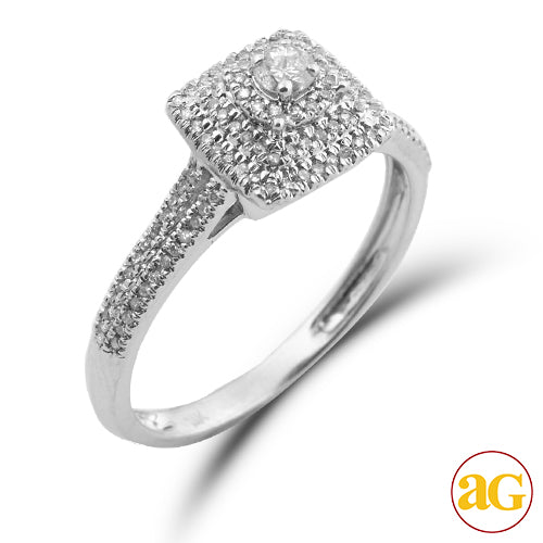 14KW 0.35CTW DIAMOND BRIDAL RING [0.12CT CTR]