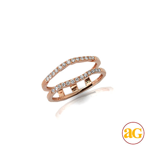 14KR 0.33CTW DIAMOND BRIDAL RING GUARD