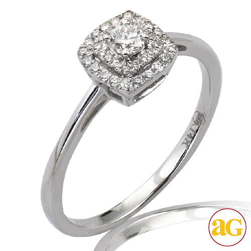 14KW 0.25CTW DIAMOND BRIDAL RING