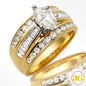 14KY 2.06CTW DIAMOND BRIDAL RING [1.06CT MQ - I SI