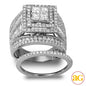 14KW 3.00CTW PC DIAMOND QUAD HEAD BRIDAL SET - 2