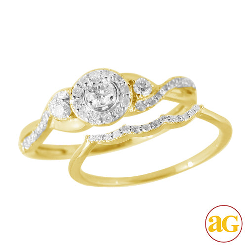 10KY 0.50CTW DIAMOND BRIDAL SET