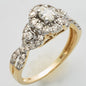 14KY 1.00CTW DIAMOND OVAL SHAPE BRIDAL