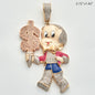 10KY 3.05CTW DIAMOND RICH BOY WITH $ DOLLAR SIGN