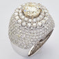 14KW 9.43CTW DIAMOND MENS SEMI MOUNT RING