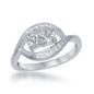 Sterling Silver Marquise Shaped CZ Ring