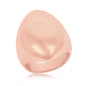 Sterling Silver Large Oval Ring - Rose Gold Plated