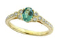 EFFY 14K YELLOW GOLD DIAMOND,ALEXANDRITE RING