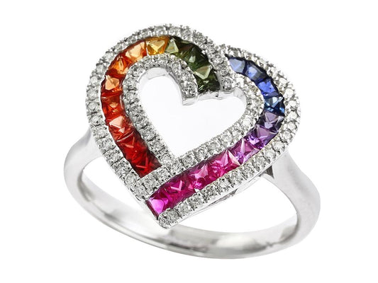 EFFY 14K WHITE GOLD DIAMOND RING