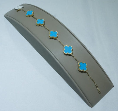 10k Gold - Blue Agate