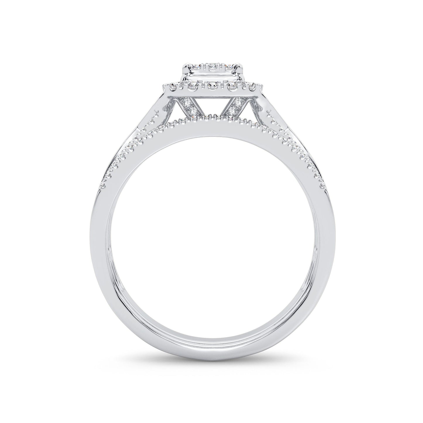 14K 0.50ct Diamond Bridal Ring