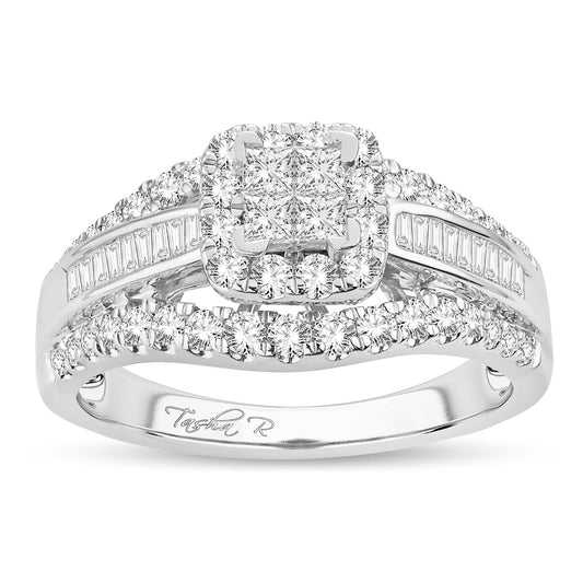 14K  4.00CT PR/CT  Diamond BRIDAL   RING