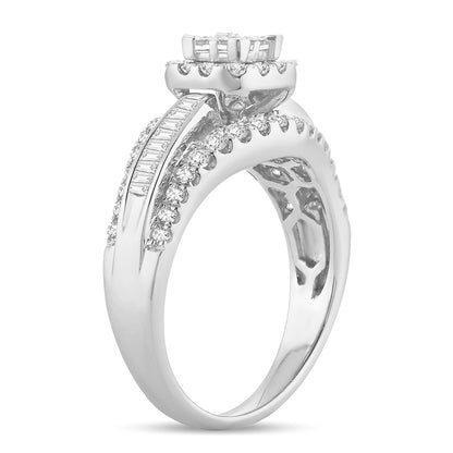 14K  0.50CT PR/CT  Diamond BRIDAL   RING