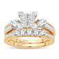 14K  2.00 CT  PRINCESS CUT Diamond  BRIDAL  RING