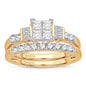 14K  1.00CT Princess Cut Diamond Bridal Ring
