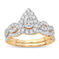 14K  1.40CT  DIAMOND  BRIDAL  RING