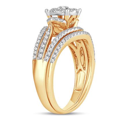 14K  0.75CT  DIAMOND  BRIDAL  RING