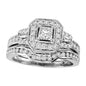 14K White Gold 1.20Ct Bridal Ring