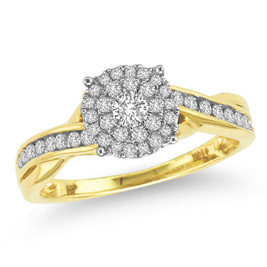 14K 0.50CT Diamond BRIDAL RING