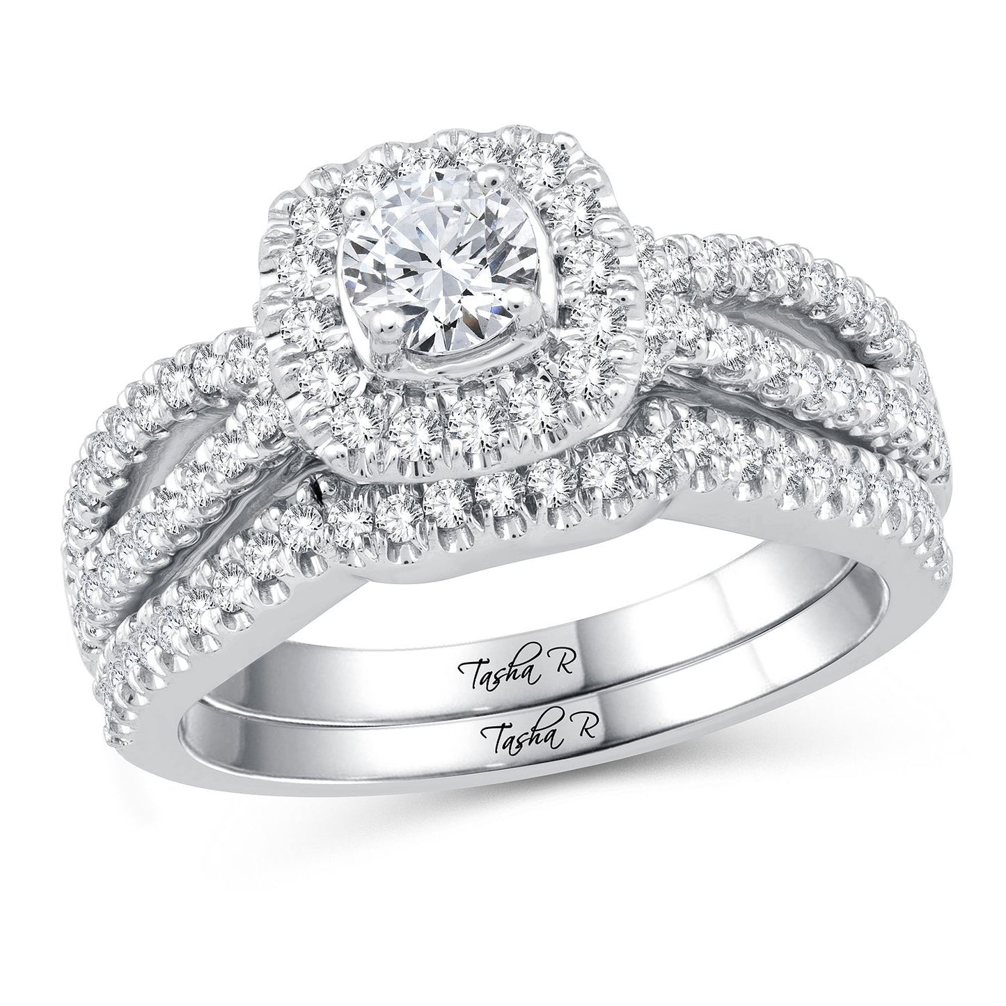 PLATINUM 1.11CT Diamond BRIDAL  RING