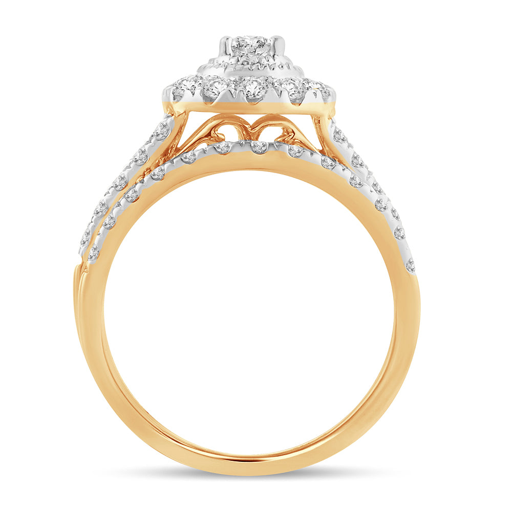 14K 1.00CT Diamond BRIDAL RING