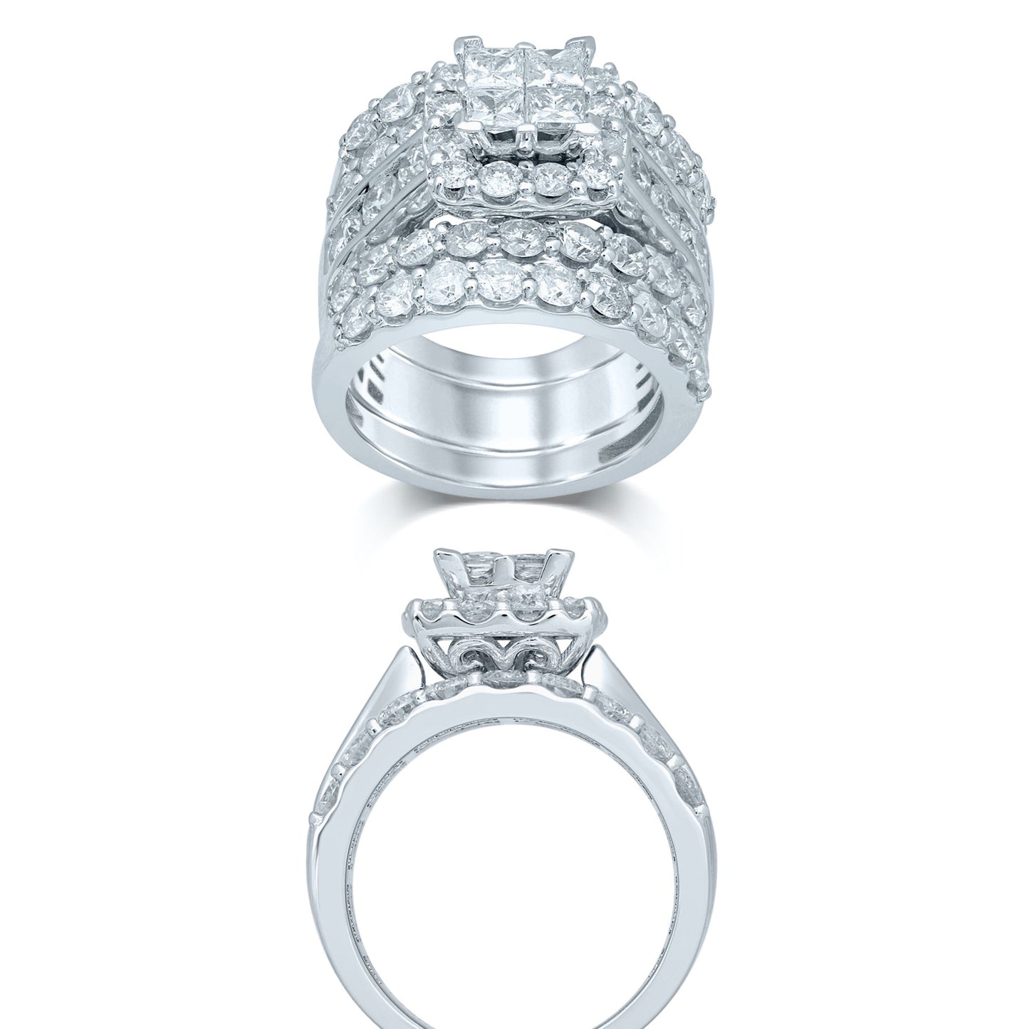 14K 5.00CT Diamond BRIDAL RING