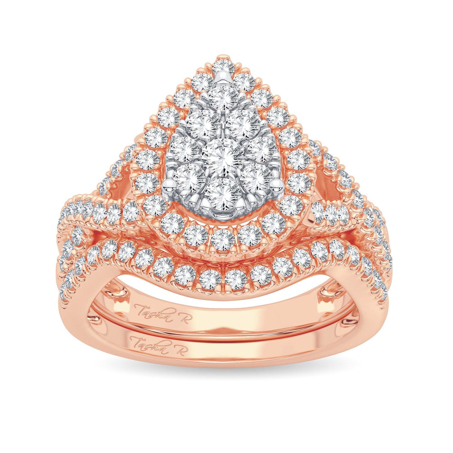 14K 1.00ct Diamond Bridal Ring