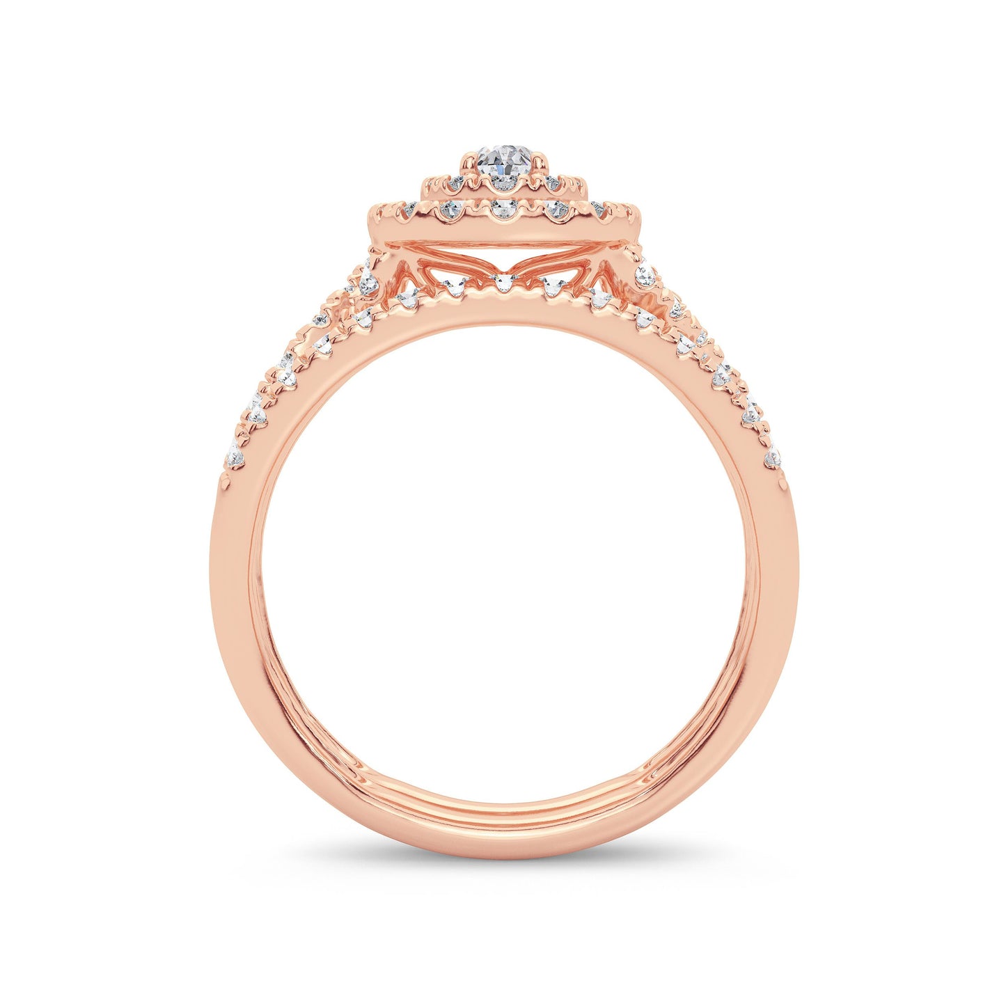 14K 1.00CT Diamond BRIDAL RING