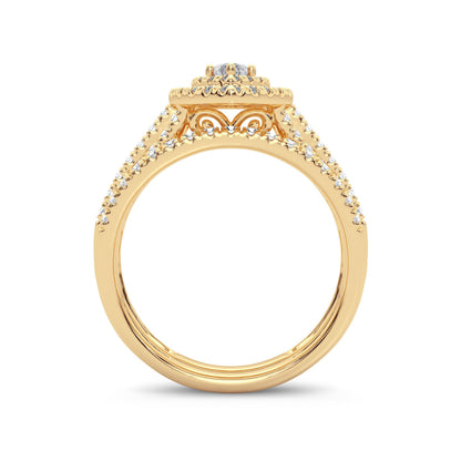 14K 1.00ct Diamond Bridal Ring